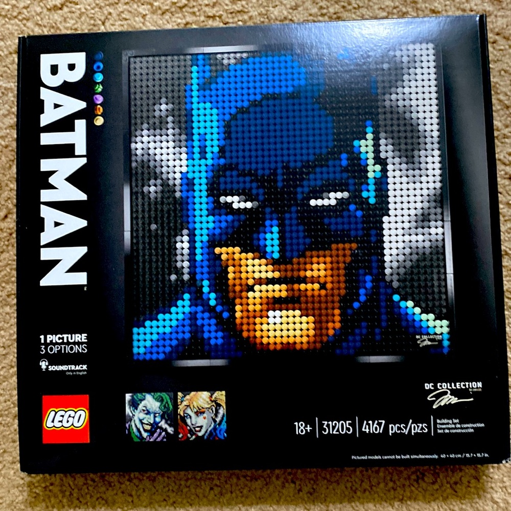 RETIRED LEGO Art 31205: Jim Lee Batman~ 3 in 1 Joker & Harley ~BRANDNEW & SEALED
